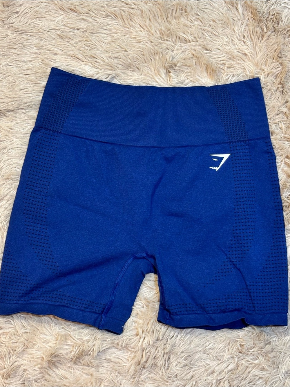 Gymshark Women’s Royal Blue Seamless High-Rise Bike Shorts